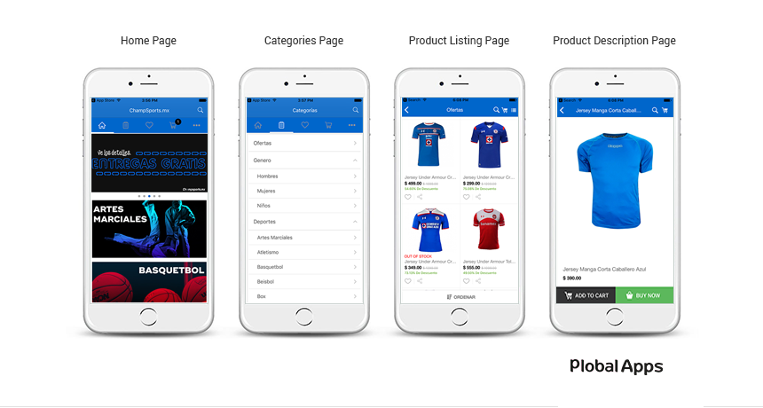 screenshot of Plobal Apps - Mobile Commerce App